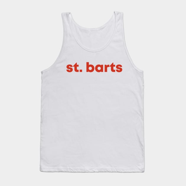 St Barts - Red Tank Top by Belcordi